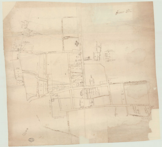 Vesly - Cinq plans de la paroisse de Vesly *