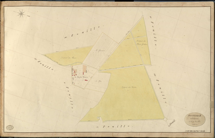 Baux-Sainte-Croix (Les). Section A _ de la Garenne _ 6e de 19 Feuilles