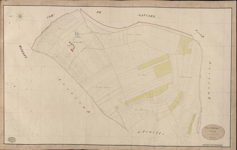 Jouy-sur-Eure. Section C _ du Troncey _ 1re de 2 Feuilles