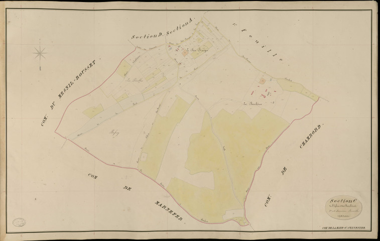 Haye-Saint-Sylvestre (La). Section C _ de l'Eglise et des Bourlières _ 2e et dernière Feuille