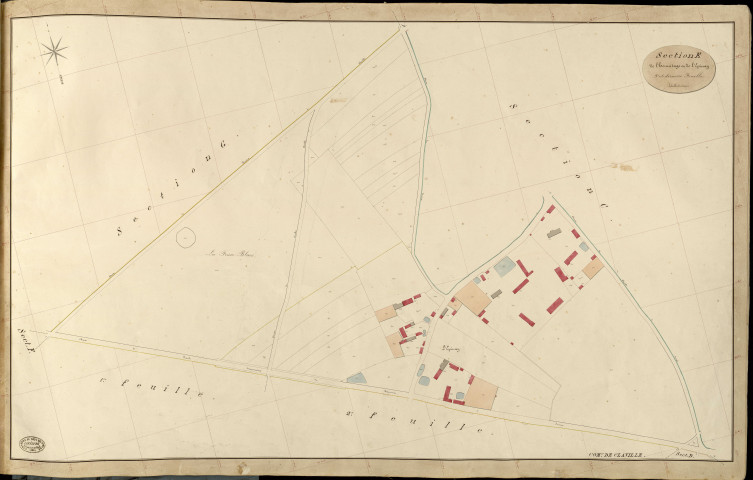 Claville. Section E _ de l'hermitage et de l'Epinay _ 3e et dernière Feuille