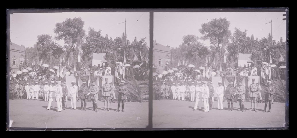 Cérémonie militaire française du 14 juillet à Beyrouth (Liban).