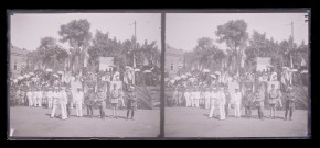 Cérémonie militaire française du 14 juillet à Beyrouth (Liban).