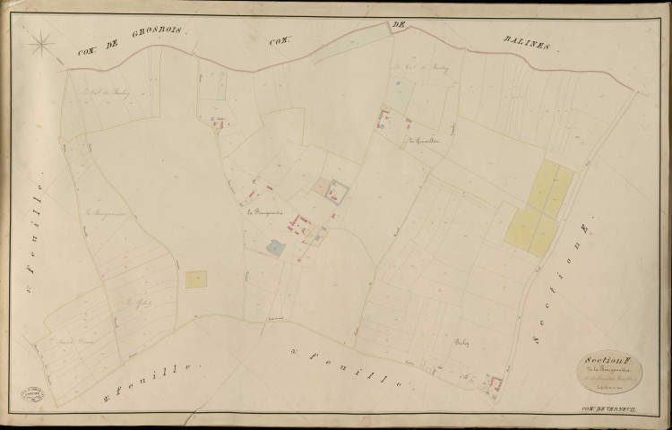 Verneuil-sur-Avre. Section F _ de la Bourgannière _ 4e et dernière Feuille