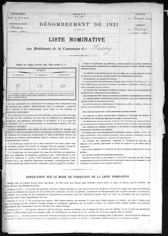 SASSEY 1921
