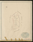 Launay. Tableau d'assemblage du Plan Parcellaire de la Commune de Launay _ Canton de Beaumont-le-Roger - Bernay - Eure. _ Terminé sur le terrain le 1826, sous l'administration de M. Le Vicomte Raymond Delaitre, Préfet - M. Rougeron, Maire et sous la direction de M. Hurtelle, Directeur des Contributions directes. _ M. Hautier, Géomètre en Chef. _ Par M. Canu, Géomètre de 1re classe