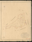 Aclou. Tableau d'assemblage du Plan Parcellaire de la Commune de Aclou. _ Canton de Brionne - Bernay - Eure. _ Terminé sur le terrain en avril 1827, sous l'administration de M. Le Vicomte Raymond Delaitre, Préfet - M. Auvray, Maire et sous la direction de M. Hurtelle, Directeur des Contributions directes. _ M. Hautier, Géomètre en Chef. _ Par M. Chainot, Géomètre de 1re classe