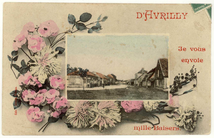 Avrilly. D'Avrilly, je vous envoie mille Baisers.