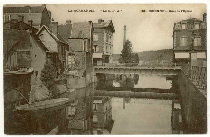 Brionne. Quai de l'Eglise.