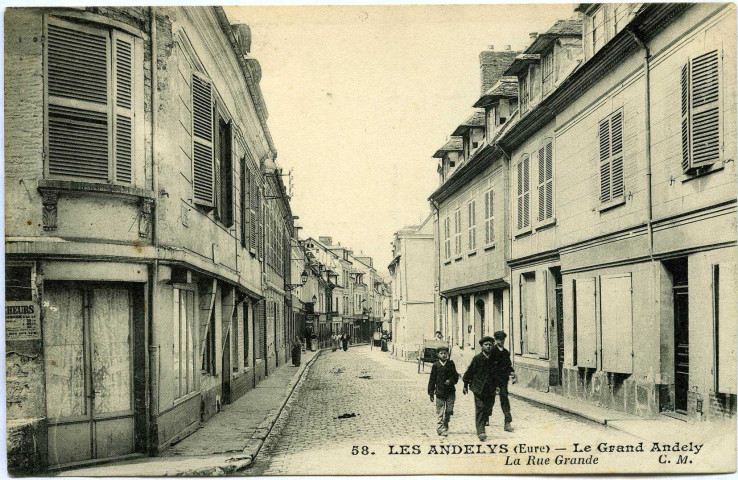 Andelys (Les). Grand Andely - La Rue Grande.