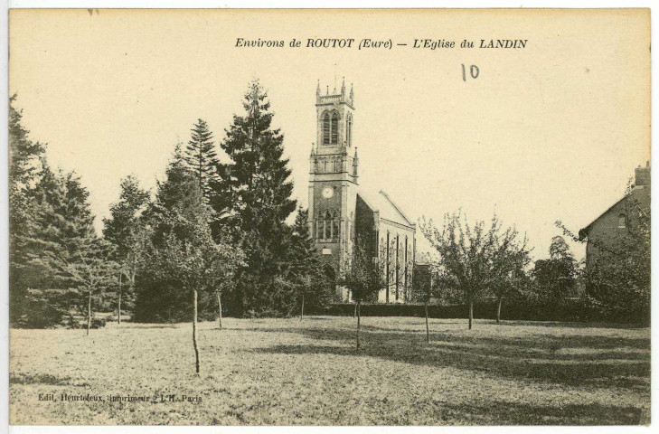 Landin (Le). Environs de Routot (Eure) - L'Eglise du Landin.