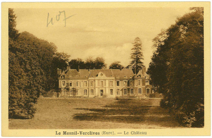 Mesnil-Verclives (Le). Le Château.