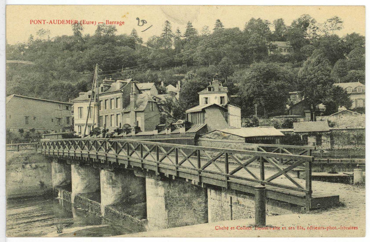 Pont-Audemer. Barrage.