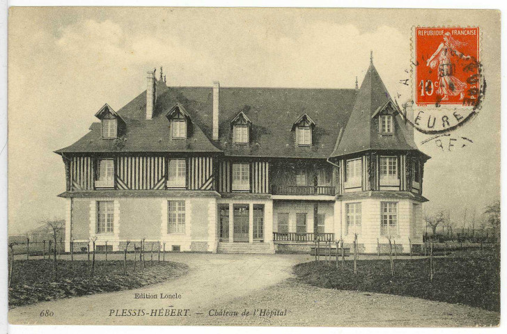 Plessis-Hébert (Le). Château de l'Hôpital.