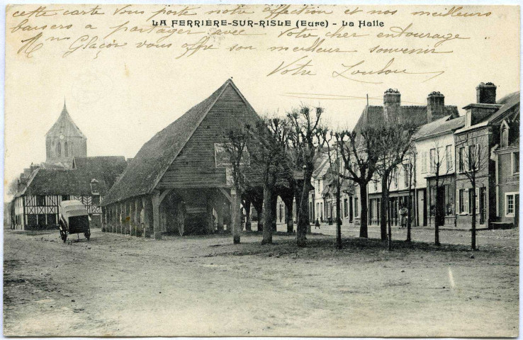 Ferrière-sur-Risle (La). La Halle.