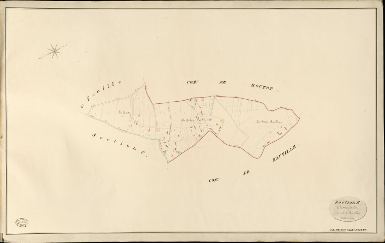 Rougemontiers. Section B _ de la mare du Boc _ 1re de 2 Feuilles