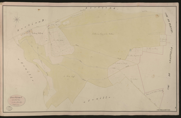 Radepont. Section C _ de la Côte Verte _ 1re de 4 Feuilles