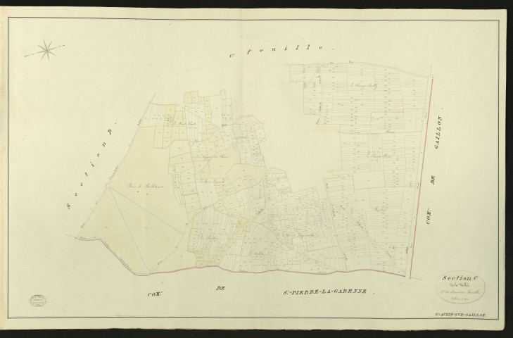 Saint-Aubin-sur-Gaillon. Section C _ de la Valée _ 2e et dernière Feuille
