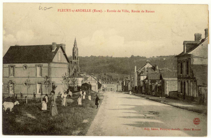 Fleury-sur-Andelle. Entrée de Ville, Route de Rouen.