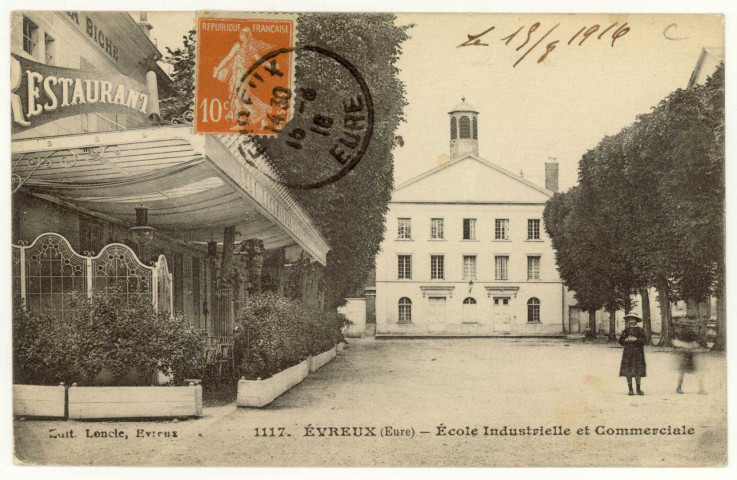 Evreux-Ville. Ecole Industrielle et Commerciale.