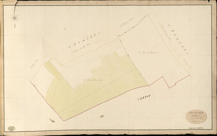 Corneuil. Section D _ du Château _ 2e de 3 Feuilles