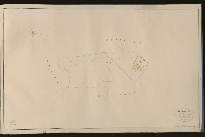 Beaumont-le-Roger. Section F _ du Val Saint Martin _ 1re de 2 Feuilles