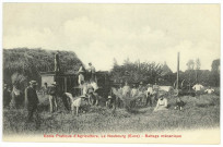 Neubourg (Le). Ecole Pratique d'Agriculture - Le Neubourg (Eure) - Battage mécanique.
