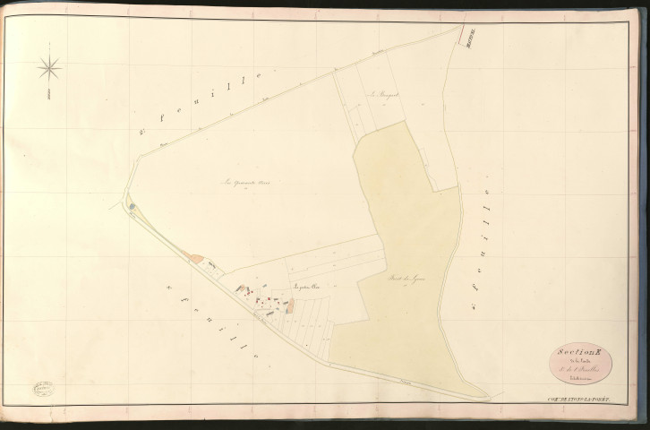 Lyons-la-Forêt. Section E _ de la Lande _ 3e de 8 Feuilles