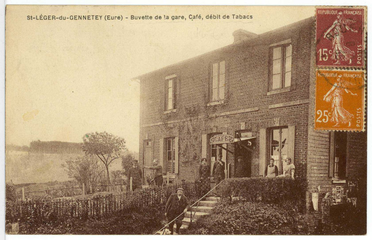 Saint-Léger-du-Gennetey. Buvette de la Gare, Café, débit de Tabacs.