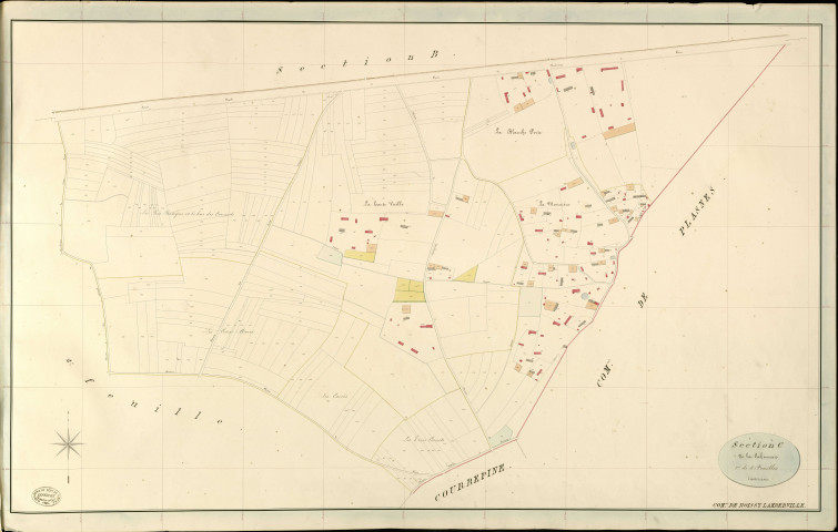 Boissy-Lamberville. Section C _ de la Cahonnais _ 1re de 3 Feuilles