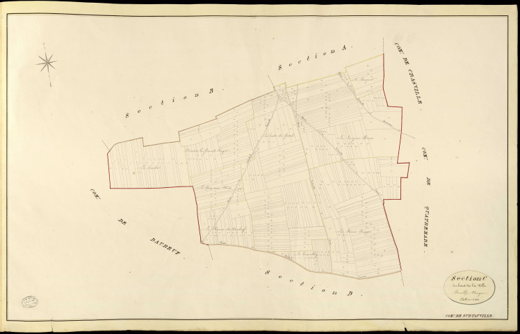 Surtauville. Section C _ du bout de la Ville _ Feuille Unique