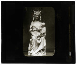 Église de Taverny (Yvelines), Vierge à l'enfant en pierre.