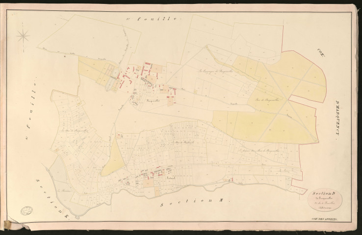 Andelys (Les). Section D _ de Feuquerolles _ 2e de 4 Feuilles