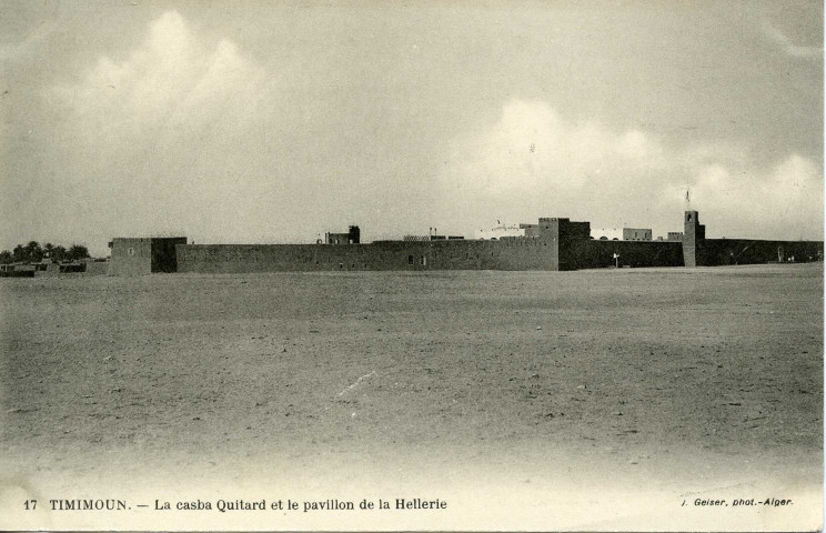 TIMIMOUN. - La casba Quitard et le pavillon de la Hellerie