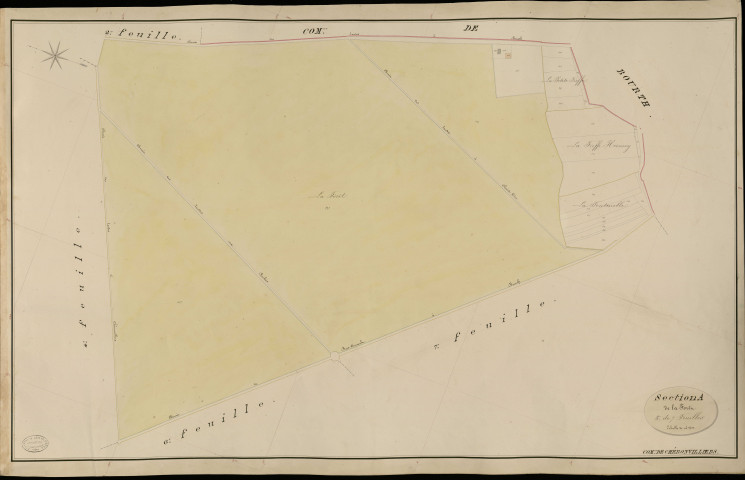 Chéronvilliers. Section A _ de la Forêt _ 3e de 7 Feuilles