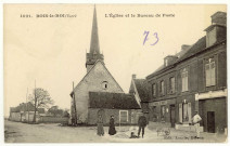 Bois-le-Roi. L'Eglise et le Bureau de Poste.