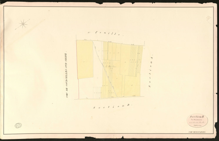 Bouafles. Section E _ de Mousseaux _ 2e et dernière Feuille