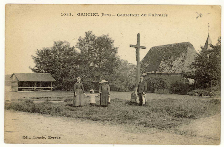 Gauciel. Carrefour du Calvaire.