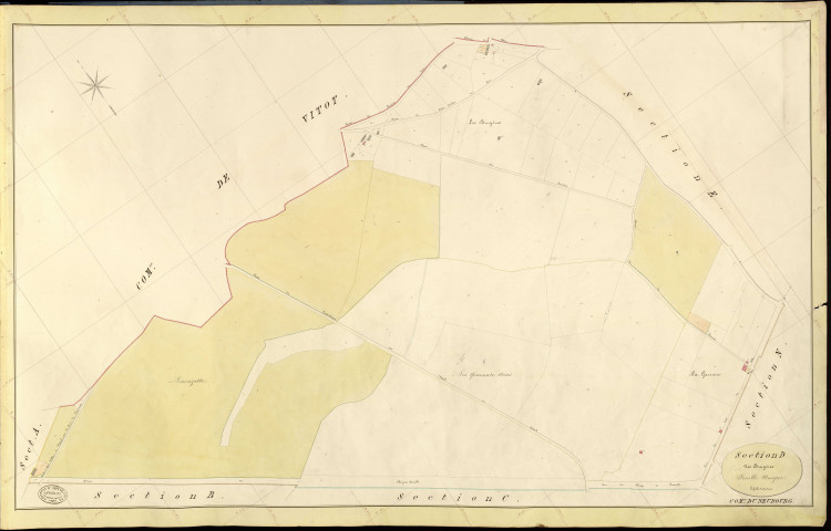 Neubourg (Le). Section D _ des Bruyères _ Feuille Unique