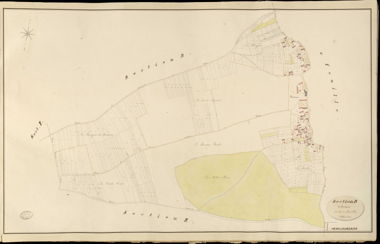 Madeleine-de-Nonancourt (La). Section D _ de Fontaine _ 1re de 2 Feuilles