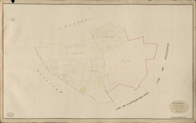 Champigny-la-Futelaye. Section C _ de la Breuillette _ 2e et dernière Feuille