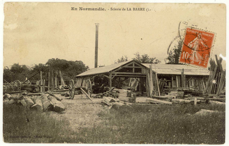 Barre-en-Ouche (La). Scierie de la Barre.