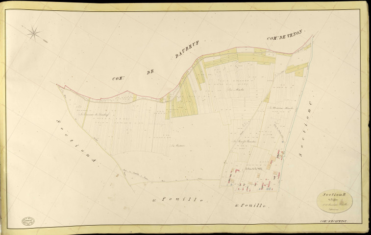 Ecquetot. Section B _ de l'Eglise _ 4e et dernière Feuille