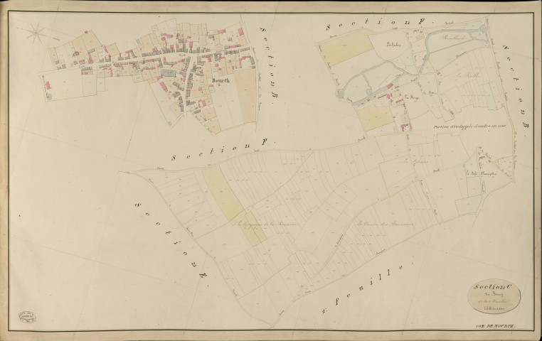 Bourth. Section C _ du Bourg _ 1re de 2 Feuilles