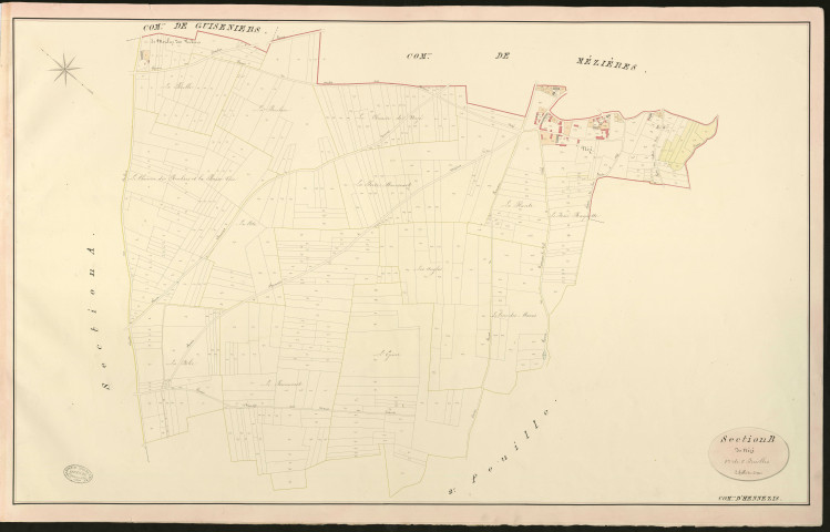 Hennezis. Section B _ de Nézé _ 1re de 2 Feuilles