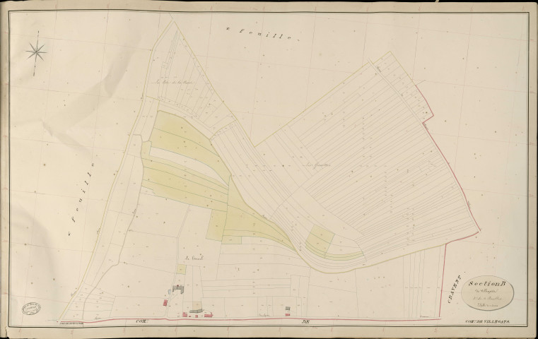 Villegats. Section B _ de Villegats _ 3e de 4 Feuilles