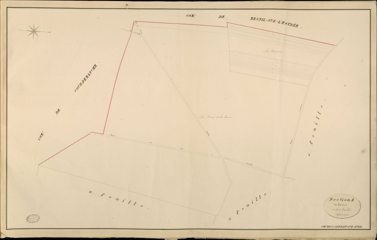 Saint-Germain-sur-Avre. Section A _ des Coursons _ 1re de 4 Feuilles