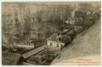 Connelles. Pendant les inondations, 1er février 1910- Vue d'ensemble.