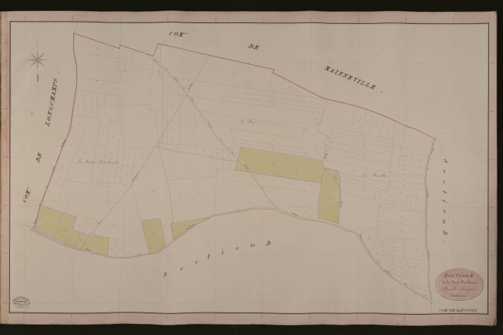Sancourt. Section A _ de la Vente Deschamps _ Feuille Unique