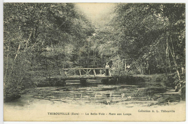 Thibouville. La Belle Voie - Mare aux Loups.